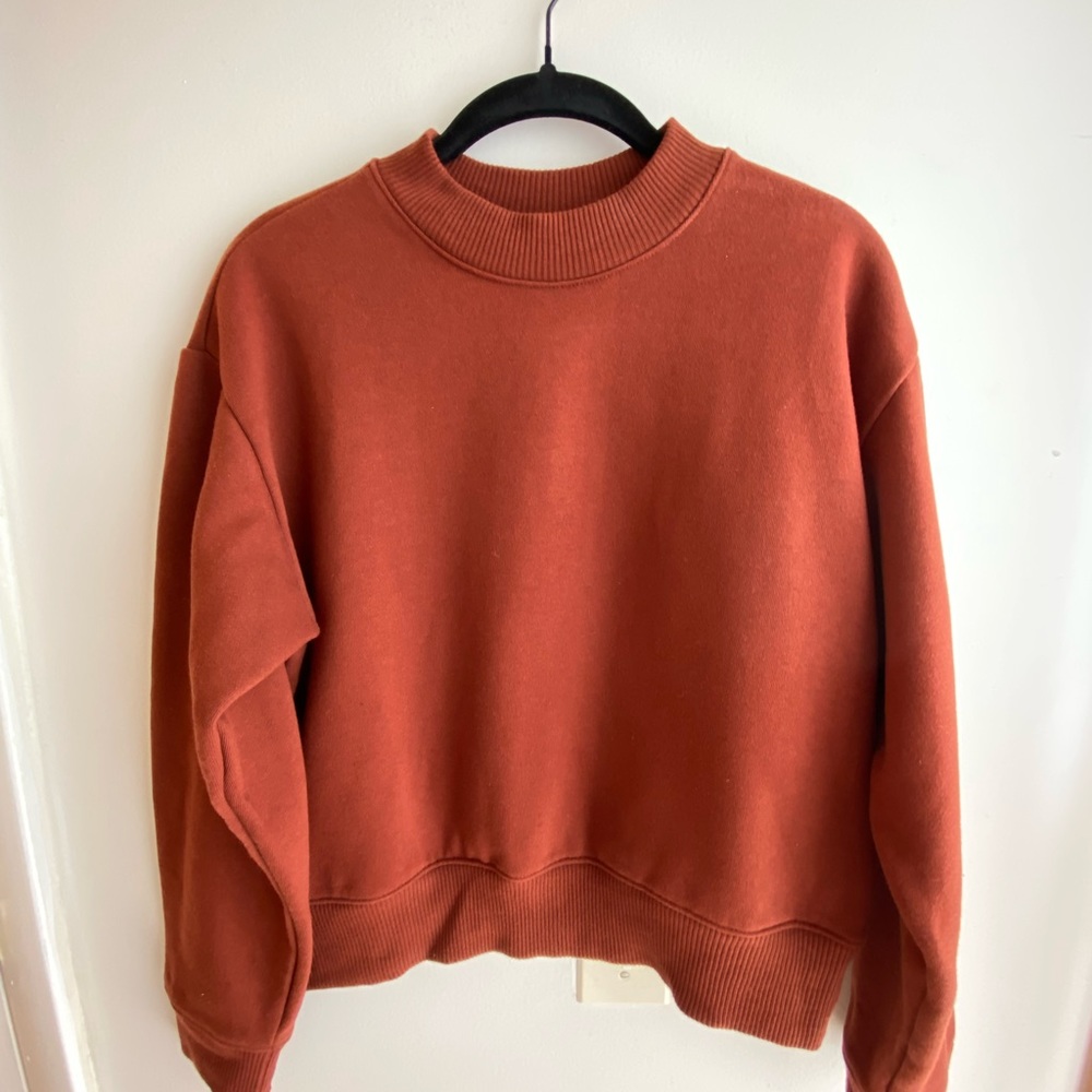 A New Day Rust Crewneck Sweatshirt Size: XS